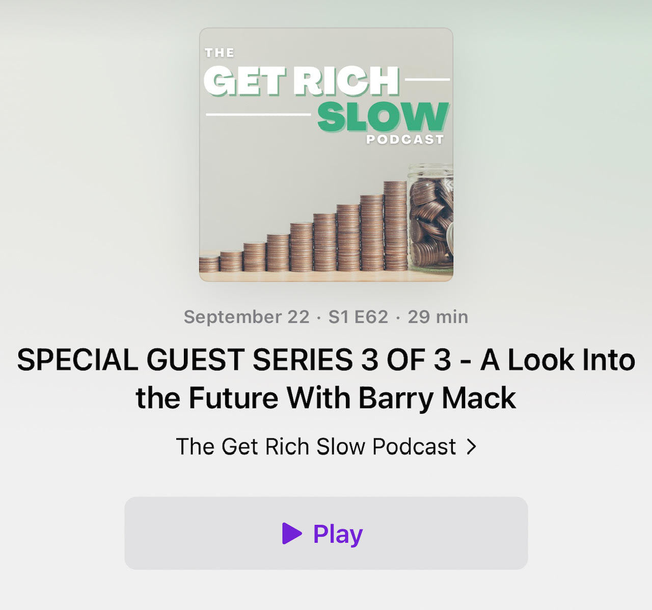 The Get Rich Slow Podcast 3 of 3